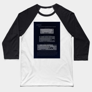 Keyboard Layout Baseball T-Shirt